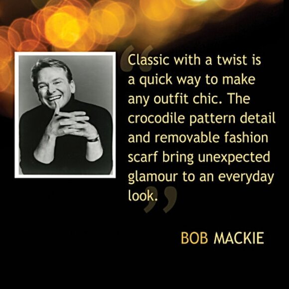 Bob Mackie Bradford Exchanges 2014 Black Leather Purse - Picture 10 of 12